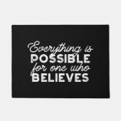Paillasson Tout est possible pour celui qui croit en II (Devant)