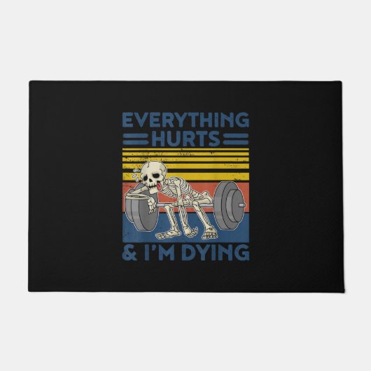 Paillasson Tout fait mal au cadeau de remise en forme Ness Gy (Devant)