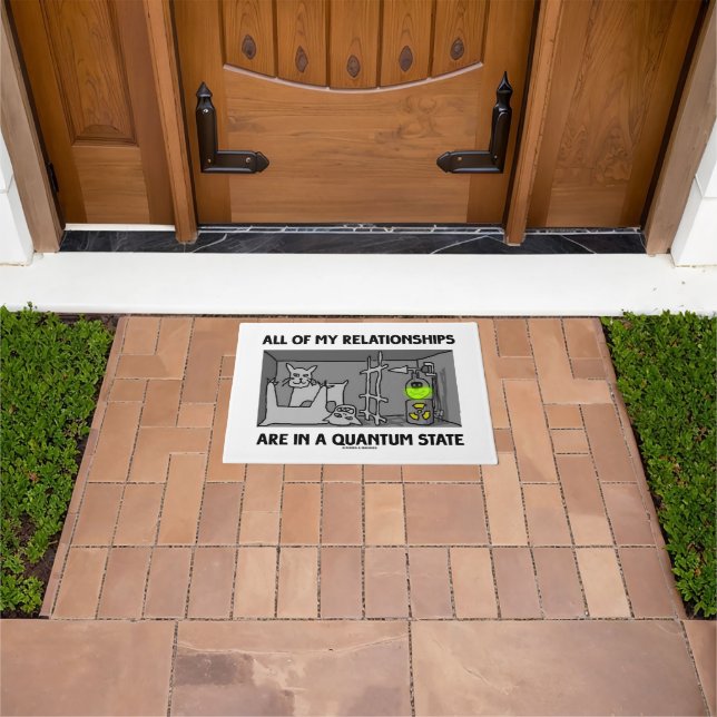 Paillasson Toutes Mes Relations Sont Dans Un État Quantum (De plein air)