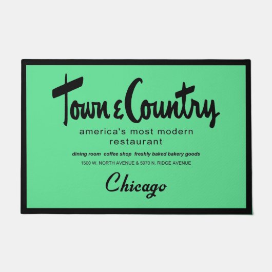 Paillasson Town & Country Restaurants, Chicago, IL (Devant)