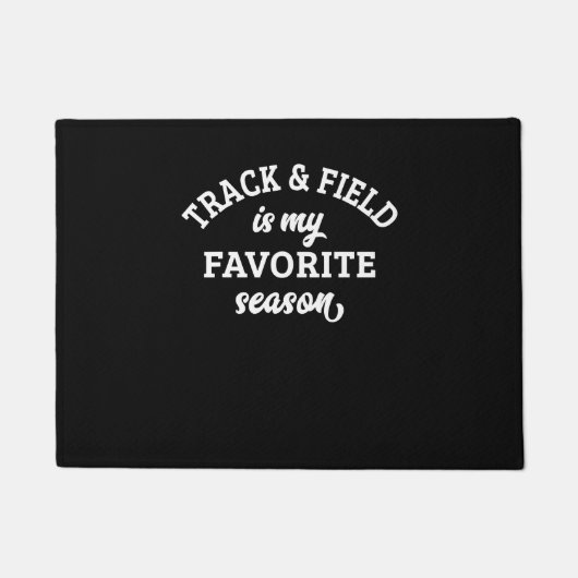 Paillasson Track And Field Est Ma Saison Préférée Track Et Wi (Devant)