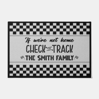 Paillasson Track Racing Mat, Si nous ne sommes pas à la maiso