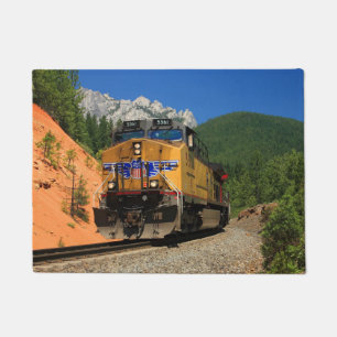 PAILLASSON TRAIN AU-DESSOUS DES ROCHERS