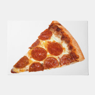 Paillasson tranche de pizza pepperoni classique de SlipperyJo