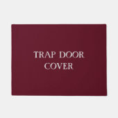 Paillasson "TRAP PORTE COVER" drôle introverti (Devant)