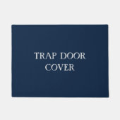 Paillasson "TRAP PORTE COVER" drôle Introvertir Antisocial (Devant)