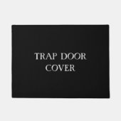 Paillasson "TRAP PORTE COVER" Drôle Introvertir le texte anti (Devant)
