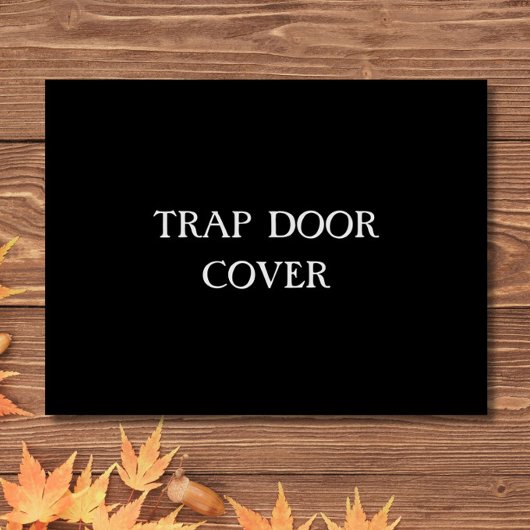 Paillasson "TRAP PORTE COVER" Drôle Introvertir le texte anti