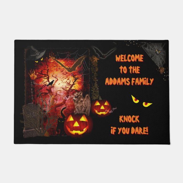 Paillasson Trary Halloween Porte Mat (personnalisable) (Devant)