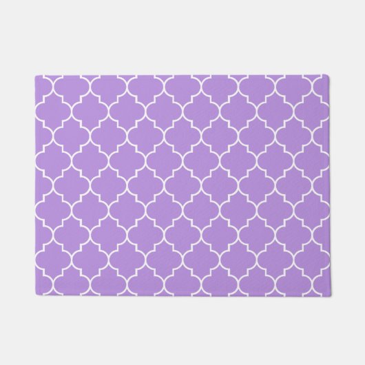 Paillasson Trellis pourpre, Quatrefoil, Trellis marocain (Devant)