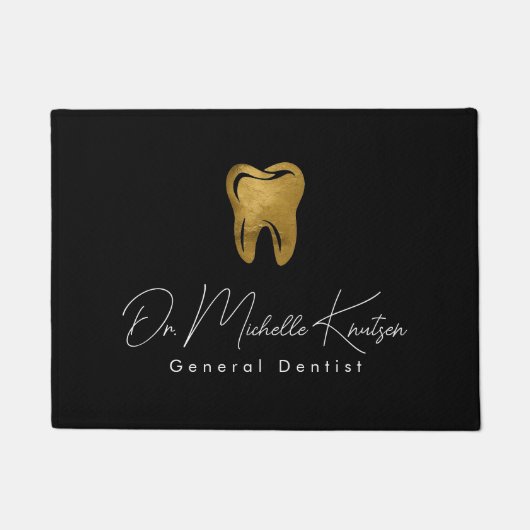 Paillasson Trendy Dentist Professional Dental Black Gold (Devant)