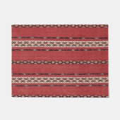 Paillasson Triangle Striangle Kilim II Rouge Noir Blanc  (Devant)