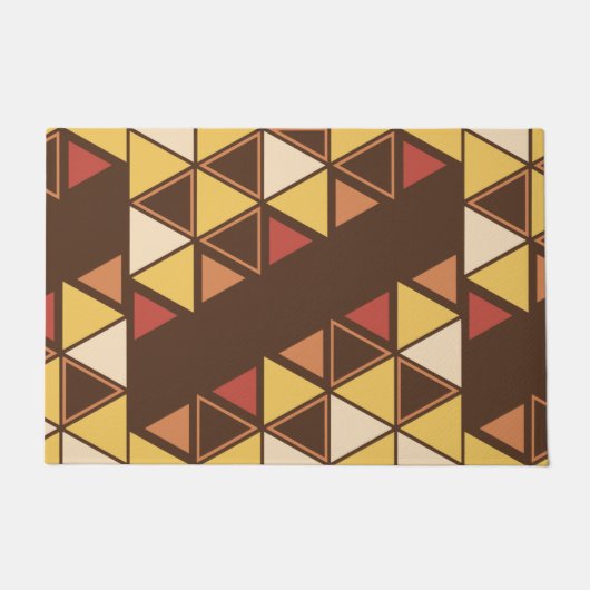 Paillasson Triangles géométriques rétro (Devant)