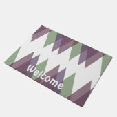 Paillasson Triangles mauve et vert (Incliné)