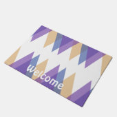 Paillasson Triangles pourpre, bleu et jaune (Incliné)