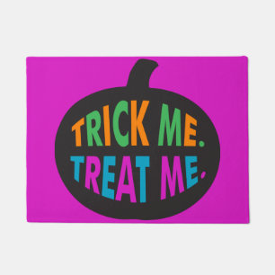 Paillasson Trick Me Traite, Halloween Multi-Couleur