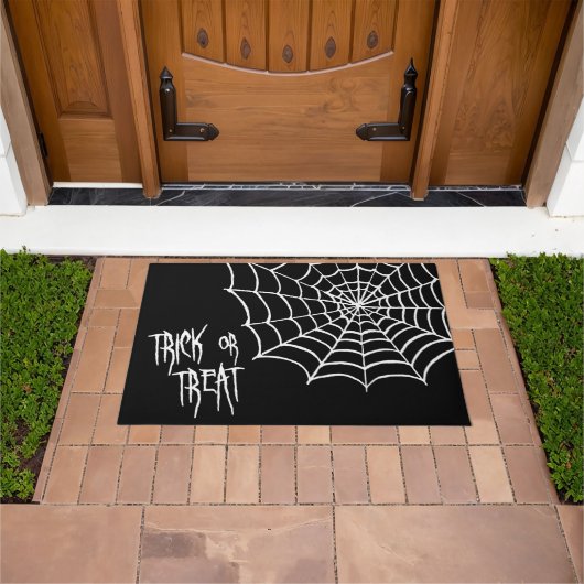 Paillasson Trick ou traitement - Éffrayant Spider Web Hallowe (De plein air)