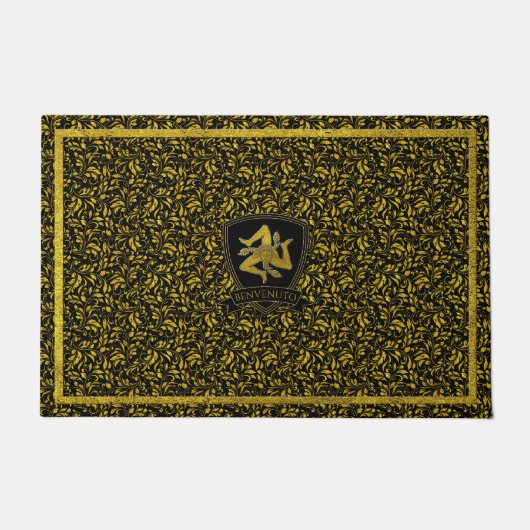 Paillasson Trinacria sicilienne Baroque Doormat (Devant)