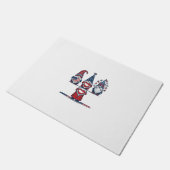 Paillasson Trio de gnomes patriotiques dessin vectoriel vinta (Incliné)