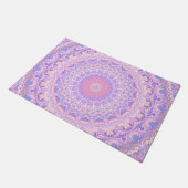Paillasson Trippy coloré complexe Boho Hippie Mandala (Incliné)