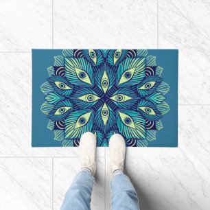 Paillasson Trippy Psychedelic Eyes Floral Art - Surreal Eyes