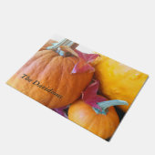 Paillasson Trois citrouilles avec feuille (Incliné)