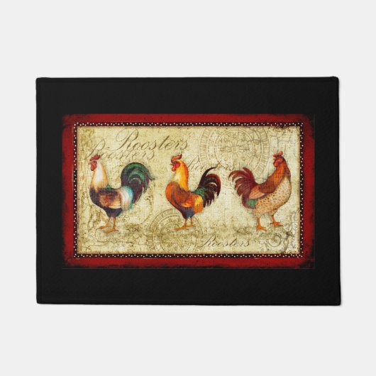 Paillasson Trois coqs (Devant)