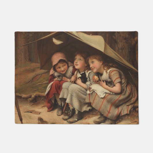 Paillasson Trois petits chatons (par Joseph Clark) (Devant)