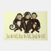 Paillasson Trois singes sages (Devant)