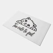 Paillasson Trop mignon pour échouer (Incliné)