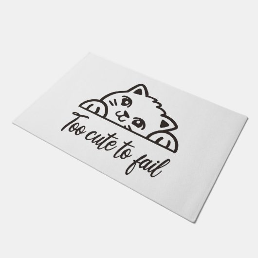 Paillasson Trop mignon pour échouer (Incliné)
