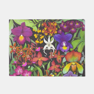 Paillasson Tropical Orchid Floral Garden Doormat