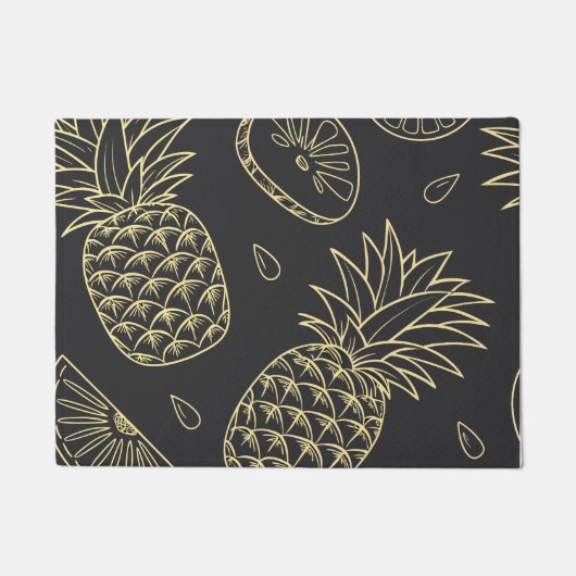 Paillasson Tropical Pineapple Citrus Pattern (Devant)