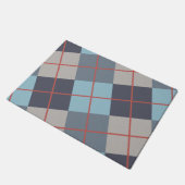 Paillasson Trout Blue Grey Cotton Gris Semence Orange Rouge M (Incliné)