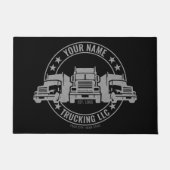 Paillasson Trucker personnalisé Big Rig Semi Camion Camion (Devant)