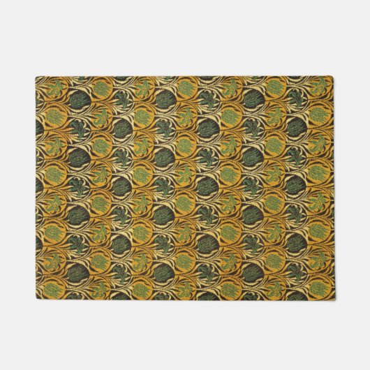 Paillasson Tulip et Lily Motif (par William Morris) (Devant)