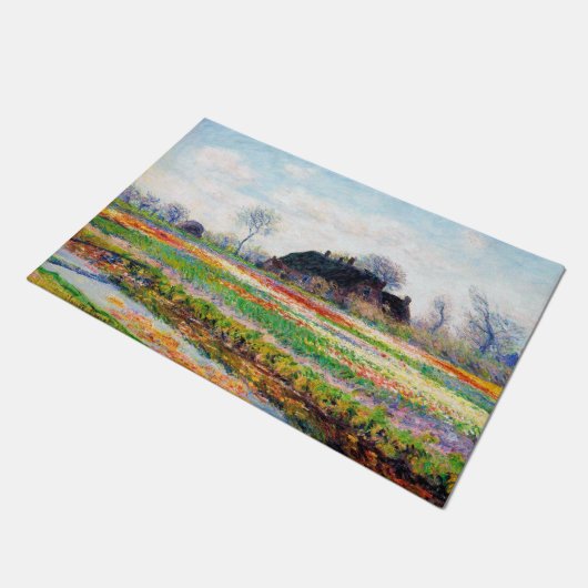 Paillasson Tulip Fields dans les Pays-Bas, Monet (Incliné)