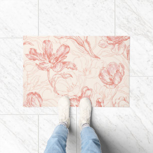 Paillasson Tulipe vintage motif floral