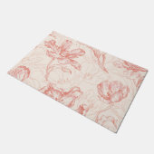 Paillasson Tulipe vintage motif floral (Incliné)