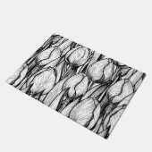 Paillasson Tulipes en noir et blanc (Incliné)