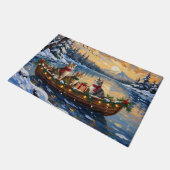 Paillasson Turkish Angora Cat Christmas Boat Holiday (Incliné)