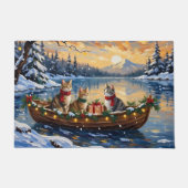 Paillasson Turkish Angora Cat Christmas Boat Holiday (Devant)