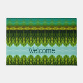 Paillasson Turquoise et vert vif (Devant)