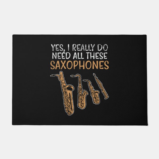 Paillasson Types de saxophone (Devant)