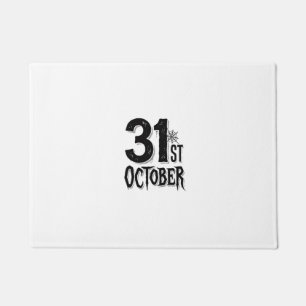 Paillasson Typographie Halloween Vintage 31 octobre Design_1