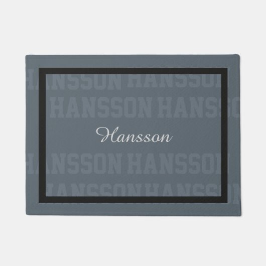 Paillasson Typographie Lastname Collage (Devant)