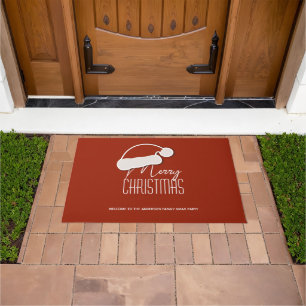 Paillasson Typographie simple Joyeux Noël Accueil