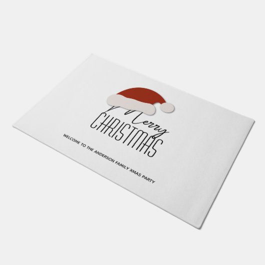 Paillasson Typographie simple Joyeux Noël Accueil (Incliné)