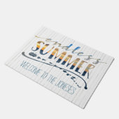 Paillasson Typographie tropicale de coucher du soleil de (Incliné)