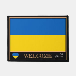 Paillasson Ukraine home, Ukraine Flag mats / sport Welcome